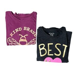 The Children’s Place Bundle of  Long Sleeve Tees - Size M 7/8